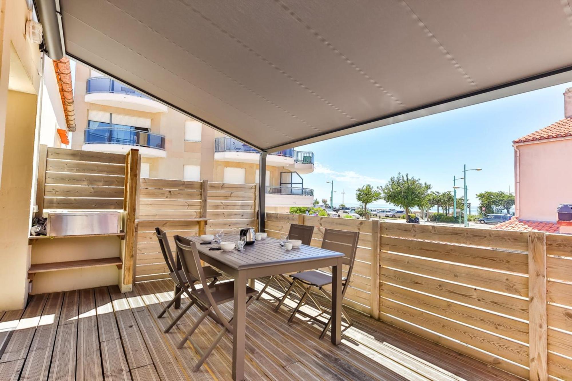 Cote Plage - Vue Mer - Terrasse サン・ジャン·ド・モン エクステリア 写真